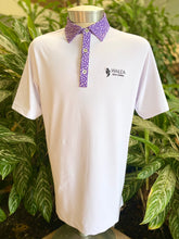 Load image into Gallery viewer, FootJoy Tulip Trim Stretch Lisle Collar Golf Polo
