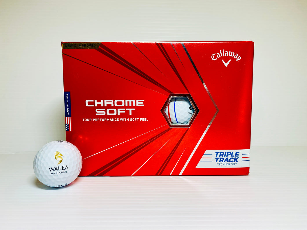 Callaway Chrome Soft 'Triple Track' - w/Wailea Golf Club logo