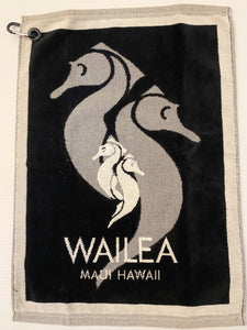 Wailea Seahorse Design Plush Towel