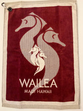 Load image into Gallery viewer, Wailea Seahorse Design Plush Towel
